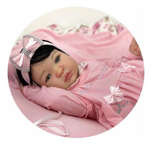 Bebe Reborn Silicone Corpo Banho Princesa Boneca - Ana Dolls Imagem de Bebe Reborn Silicone Corpo Banho Princesa Boneca