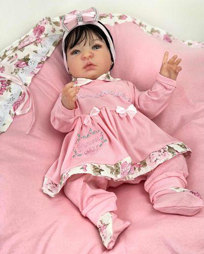 Bebe Reborn Silicone Corpo Banho Princesa Boneca - Ana Dolls Imagem de Bebe Reborn Silicone Corpo Banho Princesa Boneca
