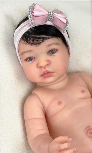 Bebe Reborn Silicone Corpo Banho Princesa Boneca - Ana Dolls Imagem de Bebe Reborn Silicone Corpo Banho Princesa Boneca