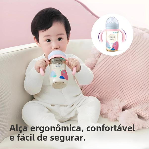 Imagem de Bebê Recém-nascido PHILIPS AVENT PPSU Garrafas 0-6 Meses Mamilo De Silicone Anticólica Com Alça