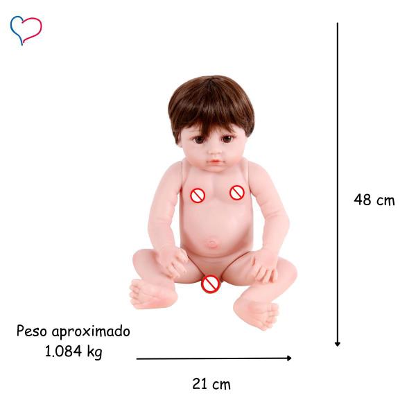 Imagem de Bebê Sweetie Reborn (R) Girafinha Menino Silicone-doll 48cm