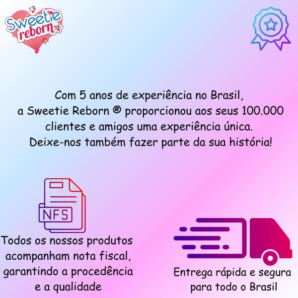 Bebê Sweetie Reborn (R) Menina Realista Silicone-doll 48cm - S3 Imagem de Bebê Sweetie Reborn (R) Menina Realista Silicone-doll 48cm