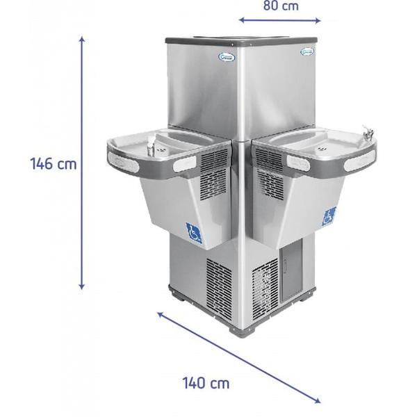 Bebedouro Acessibilidade Acessível Life Cód300 Inox Incluso 2 filtro primeira linha - Cânovas Imagem de Bebedouro Acessibilidade Acessível Life Cód300 Inox Incluso 2 filtro primeira linha
