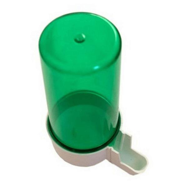 Imagem de Bebedouro Animalplast Médio 200ml - Malha Fina - Verde Com Base Branca