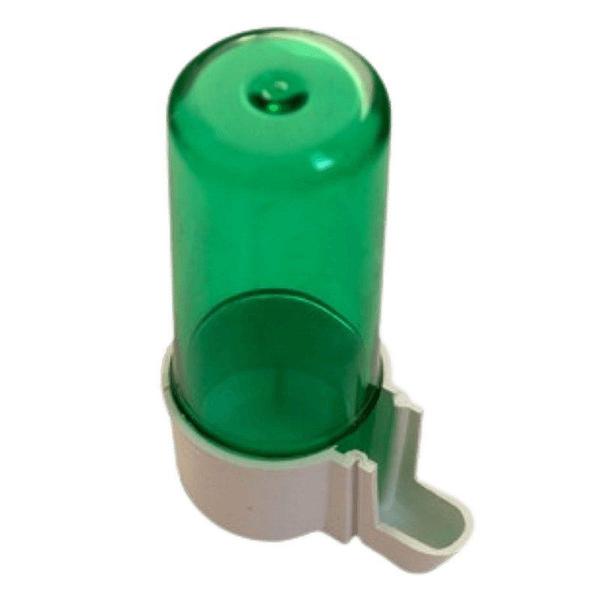 Imagem de Bebedouro Animalplast Pequeno 100ml - Malha Fina - Verde Translucido com Base Branca