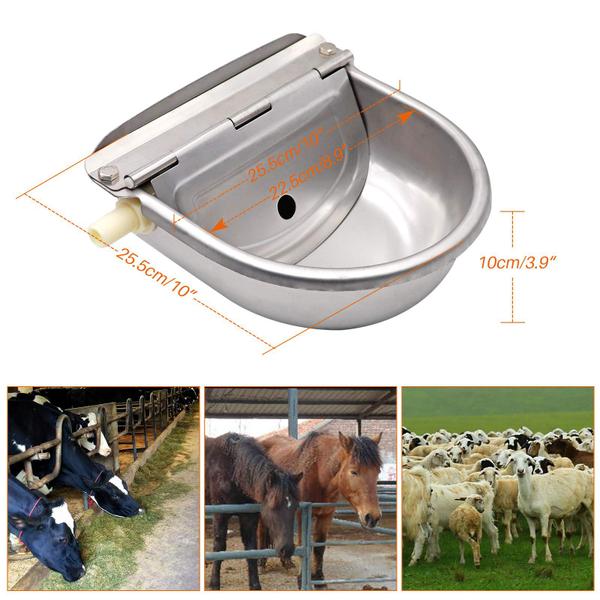 Bebedouro automático de água em aço inoxidável para gado - MUDUOBAN Imagem de Bebedouro automático de água em aço inoxidável para gado