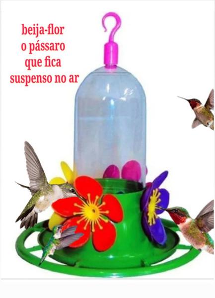 Imagem de Bebedouro Beija Flores Comedouro Tratador Frutas E Nectar