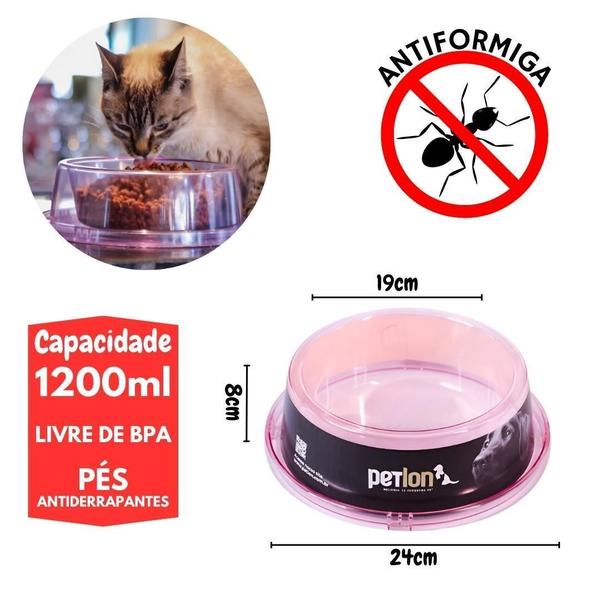 Imagem de Bebedouro Comedouro Translucido Pet 1250Ml - Transparente