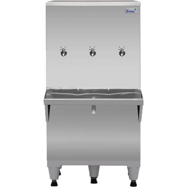 Bebedouro De Água 100L 3 Torneiras Inox Frisbel Imagem de Bebedouro De Água 100L 3 Torneiras Inox Frisbel