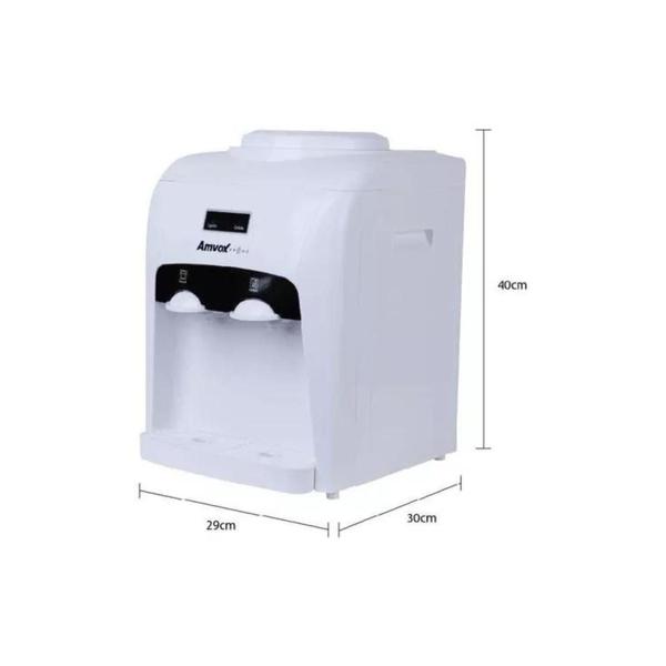 Imagem de Bebedouro de Água de Mesa Refrigerado Eletrônico Branco Galão Garrafão 20L Bivolt ABB240 AMVOX