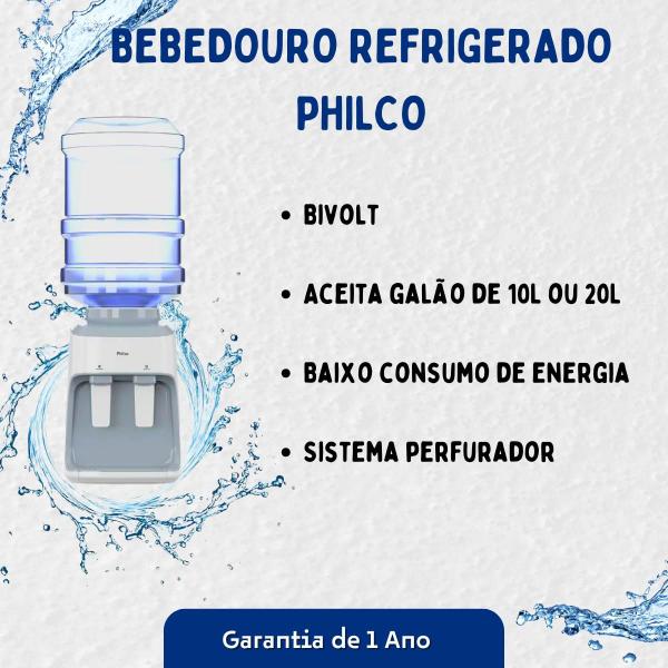 Imagem de Bebedouro De Água Gelada Natural Refrigerado Elétrico Bivolt Galão