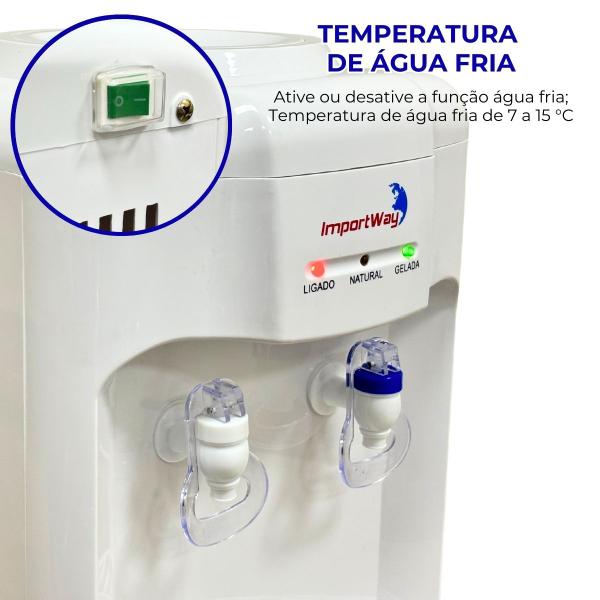 Imagem de Bebedouro De Água Refrigerado Natural e Gelada Galão 20 Litros