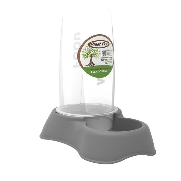 Imagem de Bebedouro e Comedouro para Cachorro Eco Flex Gourmet 650ml