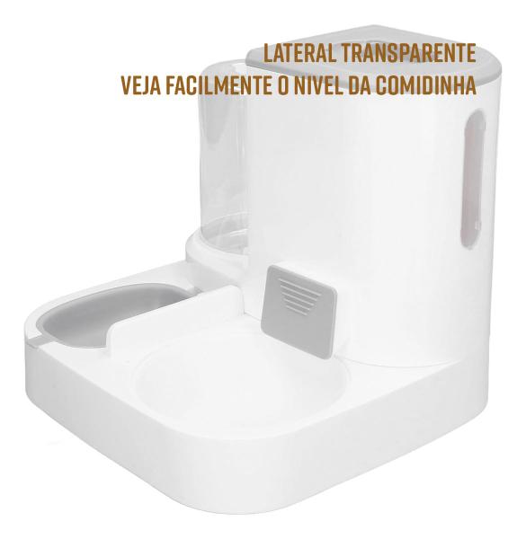 Imagem de Bebedouro E Comedouro Pet Automatico Dispenser Ração Agua