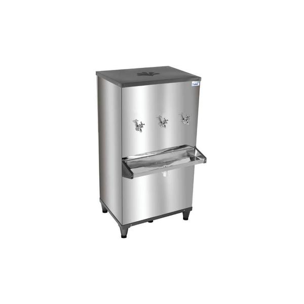 Bebedouro Industrial de Coluna Frisbel 100 Litros Inox - 127V Imagem de Bebedouro Industrial de Coluna Frisbel 100 Litros Inox - 127V
