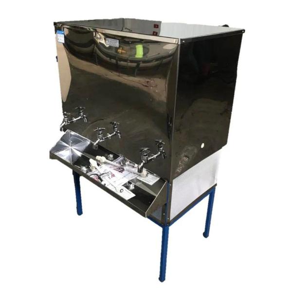 Bebedouro Industrial Nacional em Aço Inox 200 Litros 220v Imagem de Bebedouro Industrial Nacional em Aço Inox 200 Litros 220v
