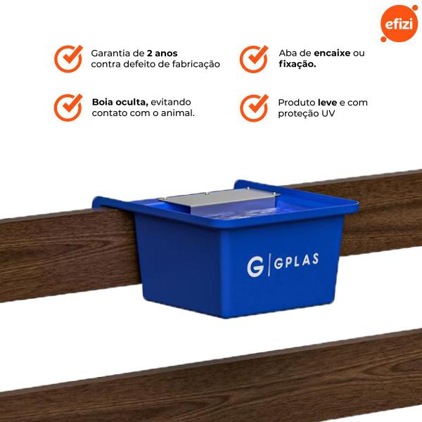 Imagem de Bebedouro para Animal 10L Azul Gplas