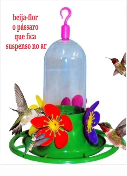 Imagem de Bebedouro Para Beija Flores Colibri 250 Ml Poleiros Bandeja