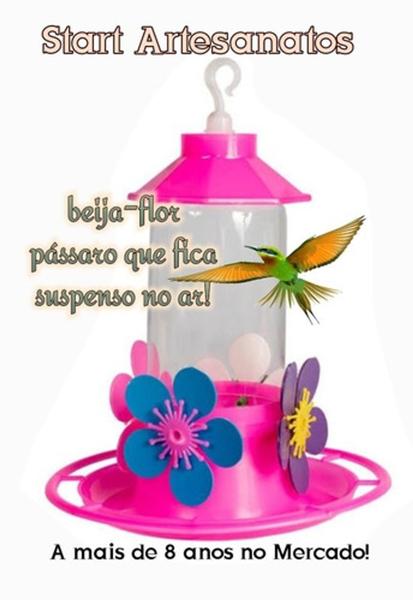 Imagem de Bebedouro Para Beija Flores Flor Colibri 250 Ml Poleiro Luxo