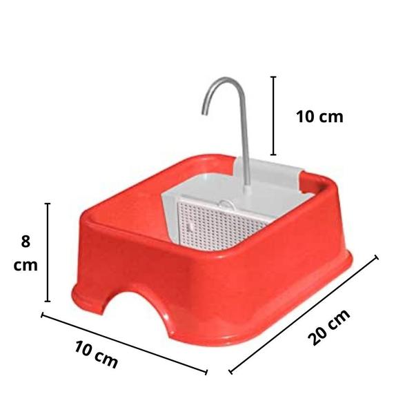 Imagem de Bebedouro para cães e gatos 1,5l  fonte com água corrente bivolt  by bsmix