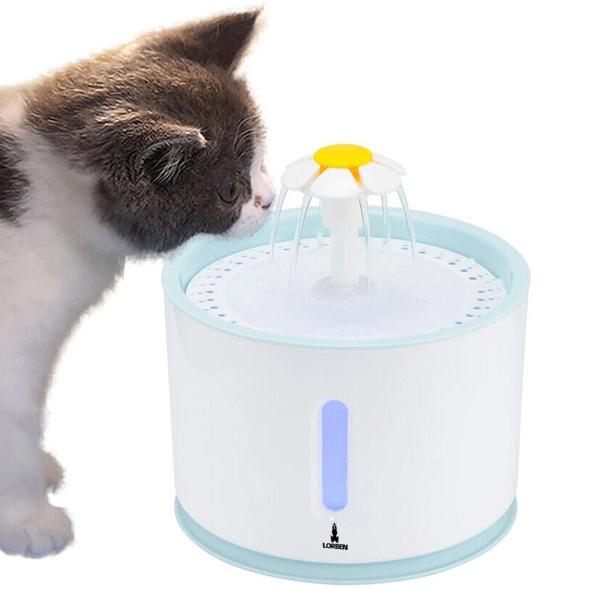 Imagem de Bebedouro Para Gatos E Cães Lorben 2,4L Led Usb Purificação