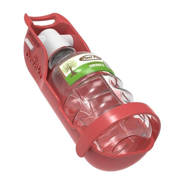 Imagem de Bebedouro Portátil Pet Eco Pet Drinks 300Ml - Vermelho