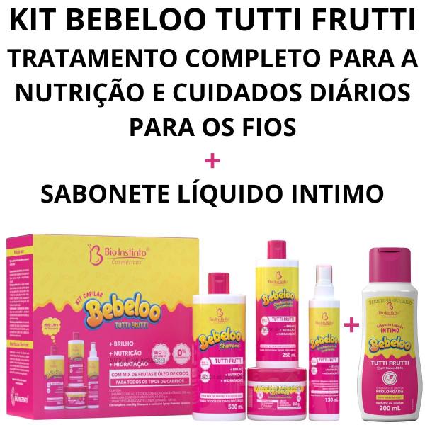 Imagem de Bebeloo Tutti Fruti Sabonete Intimo + Kit Cabelos Perfumados