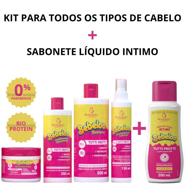 Imagem de Bebeloo Tutti Fruti Sabonete Intimo + Kit Cabelos Perfumados