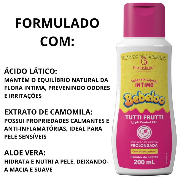 Imagem de Bebeloo Tutti Frutti Sabonete Íntimo Limpeza Suave P/ Adulto