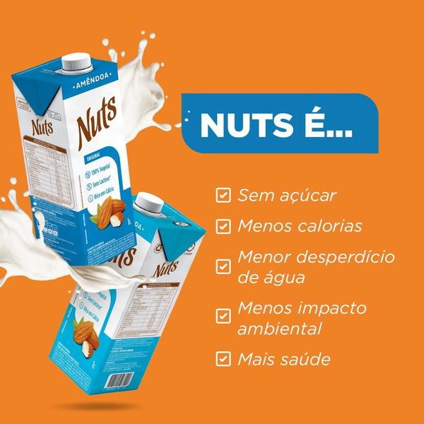 Imagem de Bebida De Amêndoa Original Zero Açúcar Nuts 1L