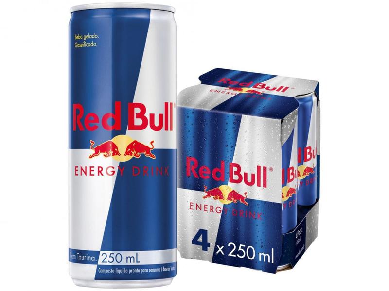 Imagem de Bebida Energética Red Bull Energy Drink 250ml - 4 Unidades