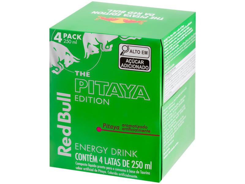 Bebida Energética Red Bull Pitaya - 250ml 4 Unidades Imagem de Bebida Energética Red Bull Pitaya
