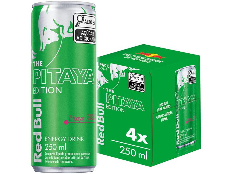 Bebida Energética Red Bull Pitaya - 250ml 4 Unidades Imagem de Bebida Energética Red Bull Pitaya