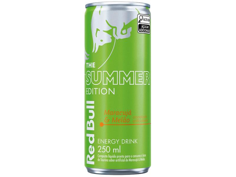 Bebida Energética Red Bull The Summer Edition Maracujá e Melão 250ml Bebida Energética Red Bull The Summer Edition Maracujá e Melão 250ml