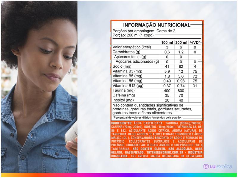 Imagem de Bebida Energética TNT Zero Açúcar Tangerina 473ml