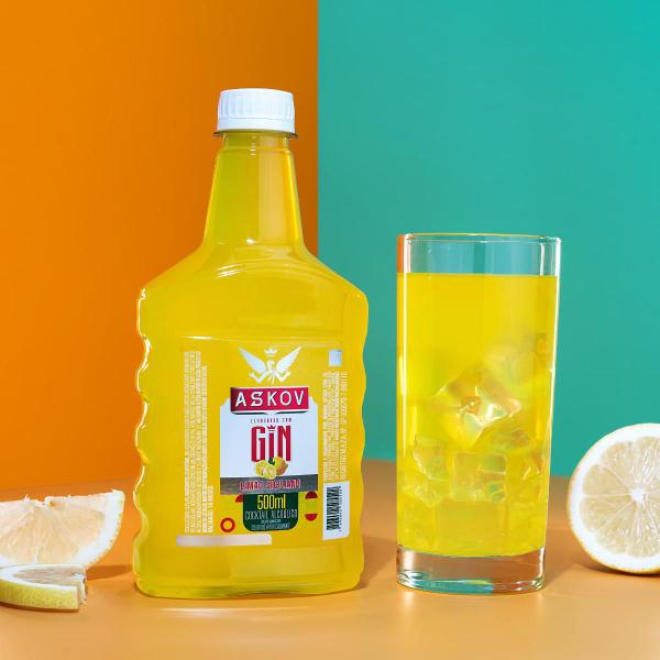 Imagem de Bebida gin askov cocktail de limão siciliano 500ml