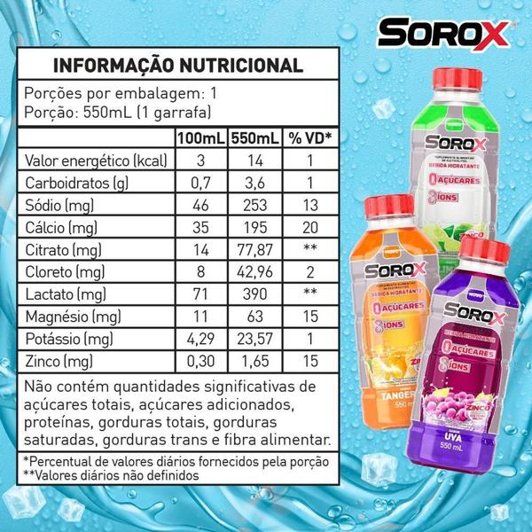 Imagem de Bebida Hidratante Tangerina Zero Acucares Sorox 550ml