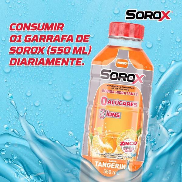 Imagem de Bebida Hidratante Tangerina Zero Acucares Sorox 550ml