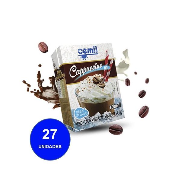 Bebida Lactea Cemil 190ml Cappuccino 27un Imagem de Bebida Lactea Cemil 190ml Cappuccino 27un