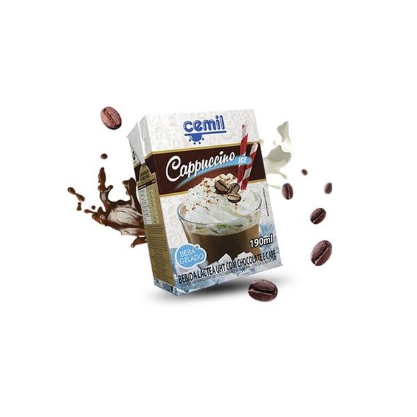 Bebida Lactea Cemil 190ml Cappuccino 27un Imagem de Bebida Lactea Cemil 190ml Cappuccino 27un