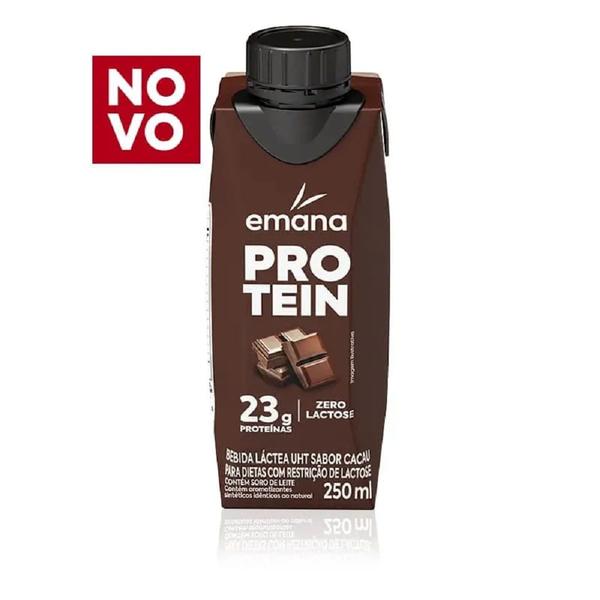 Imagem de Bebida Láctea Emana Protein Zero Lactose Sabor Cacau 250ml