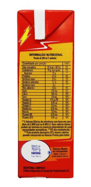 Imagem de Bebida Láctea Nescau Prontinho 200Ml - Caixa Com 30 Unidades