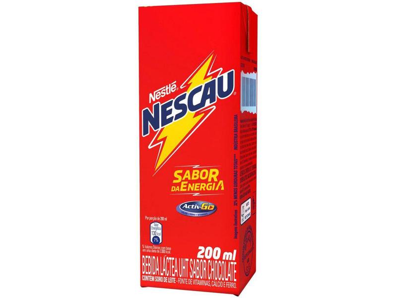Bebida Láctea Nescau Prontinho Chocolate - 200ml Imagem de Bebida Láctea Nescau Prontinho Chocolate - 200ml