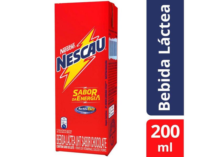 Bebida Láctea Nescau Prontinho Chocolate - 200ml Imagem de Bebida Láctea Nescau Prontinho Chocolate - 200ml