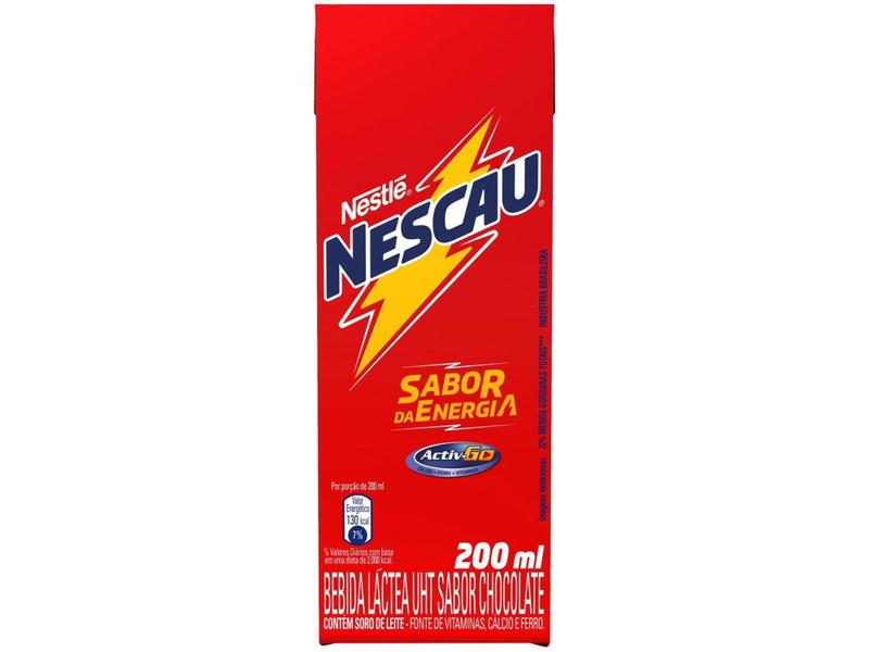 Bebida Láctea Nescau Prontinho Chocolate - 200ml Imagem de Bebida Láctea Nescau Prontinho Chocolate - 200ml