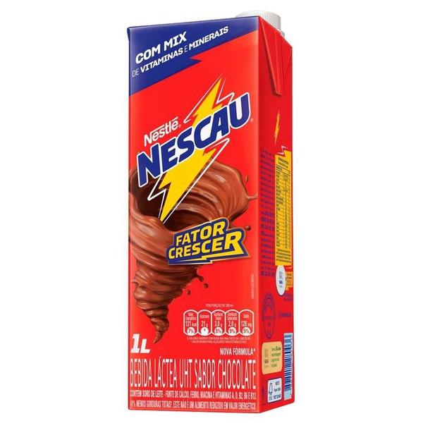 Imagem de Bebida Láctea Nestlé Nescau 1L - Embalagem com 12 Unidades