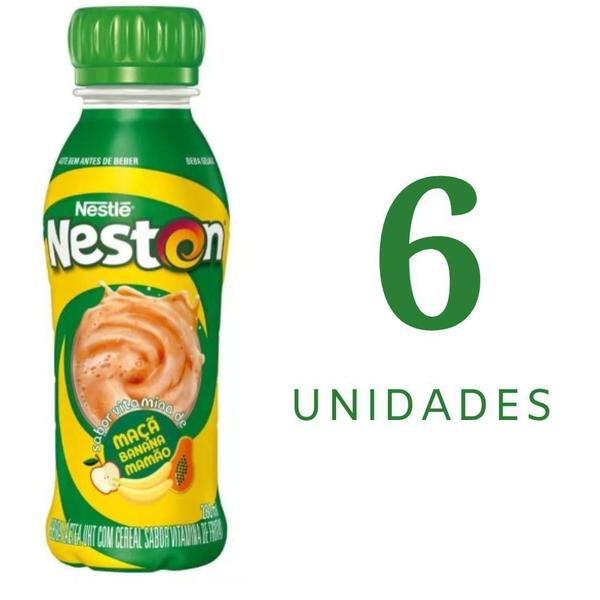Bebida Láctea Neston Maçã, Banana E Mamão 280Ml 6 Unidades - Nestle Imagem de Bebida Láctea Neston Maçã, Banana E Mamão 280Ml 6 Unidades