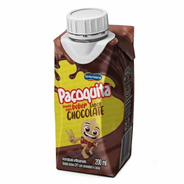 Imagem de Bebida Láctea PAÇOQUITA Chocolate 200ml - Santa Helena