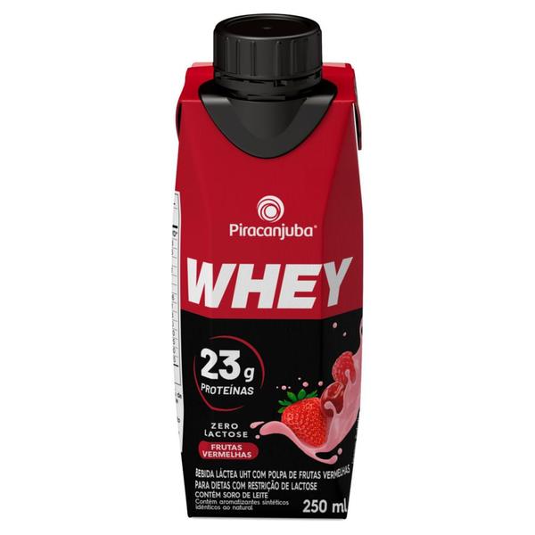 Imagem de Bebida Láctea Piracanjuba Whey Zero Lactose com 23g de Proteína Sabor Frutas Vermelhas 250ml