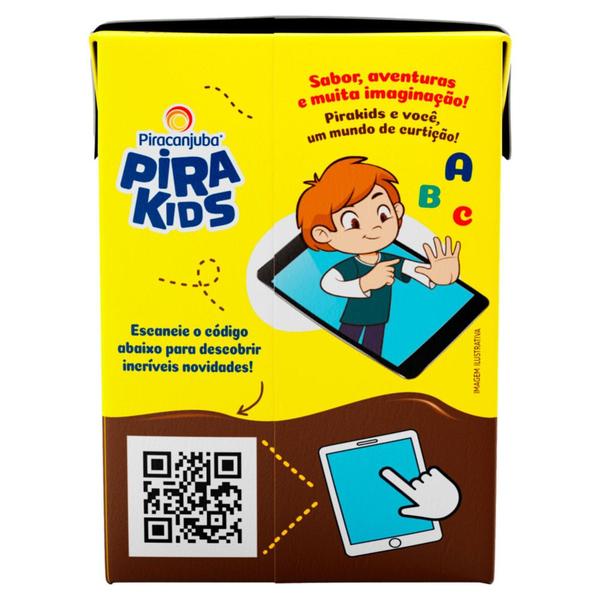 Bebida Láctea Pirakids School Sabor Chocolate 200ml - Piracanjuba Imagem de Bebida Láctea Pirakids School Sabor Chocolate 200ml